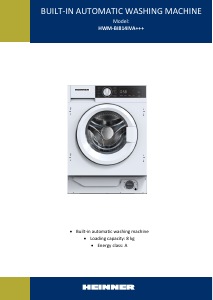 Manual Heinner HWM-BI814IVA+++ Mașină de spălat