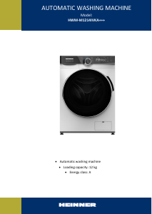 Manual Heinner HWM-M1214IVKA+++ Mașină de spălat