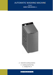 Használati útmutató Heinner HWM-TL8013IVKSA+++ Mosógép