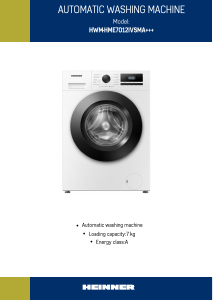 Bruksanvisning Heinner HWM-HME7012IVSMA+++ Tvättmaskin