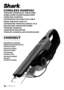 Manual de uso Shark CH950EUT Aspirador de mano