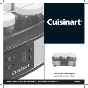 Manuale Cuisinart YM400E Yogurtiera