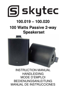 Manual de uso Skytec 100020 Altavoz
