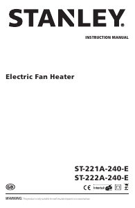 Bedienungsanleitung Stanley ST-221A-240-E Heizgerät
