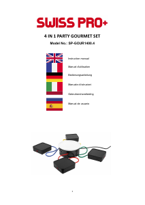 Manuale Swiss Pro+ SP-GOUR1400.4 Raclette grill