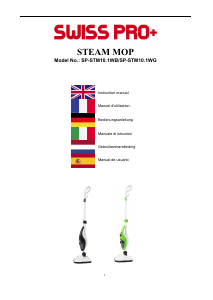 Bruksanvisning Swiss Pro+ SP-STM10.1WG Ångtvätt