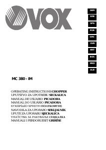 Manual de uso Vox MC380 Picador