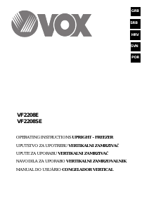 Priručnik Vox VF2208E Zamrzivač