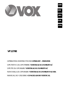 Priručnik Vox VF1278E Zamrzivač