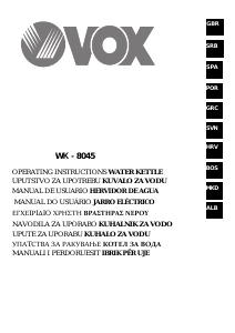Прирачник Vox WK8045 Чајник
