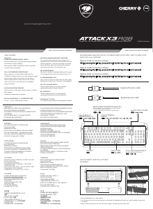 Manual Cougar Attack X3 RGB Keyboard