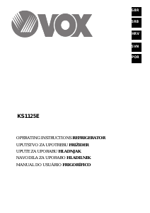 Priročnik Vox KS1125E Hladilnik