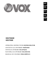 Priročnik Vox KS3700E Hladilnik