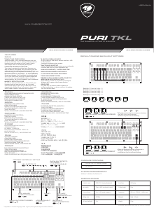 Manual Cougar PURI TKL Keyboard