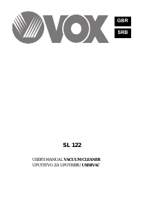 Handleiding Vox SL122 Stofzuiger