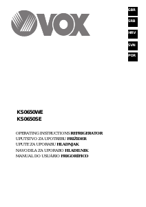 Priručnik Vox KS0650WE Hladnjak