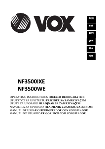 Priručnik Vox NF3500IXE Frižider – zamrzivač