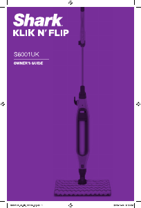 Manual Shark S6001UK Klik n Flip Steam Cleaner