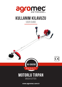 Kullanım kılavuzu Agromec AG-CG620D Çim düzeltme makinesi