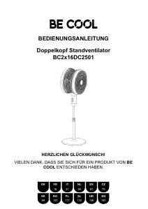 Manual de uso Be Cool BC2x16DC2501 Ventilador