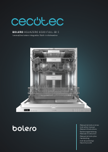 Kullanım kılavuzu Cecotec Bolero Aguazero 6502 Full-BI C Bulaşık makinesi