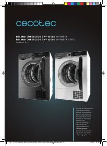 Manual Cecotec Bolero DressCode Dry 10505 Inverter Máquina de secar roupa