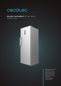 Manuál Cecotec Bolero CoolMarket UF 380 inox D Mraznička
