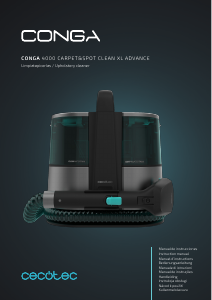 Manuale Cecotec Conga 4000 Carpet&Spot Clean XL Advance Pulitore per materassi