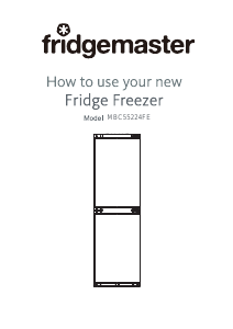 Bruksanvisning Fridgemaster MBC55224FE Kyl-frys