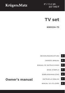 Manual de uso Krüger and Matz KM0224-T5 Televisor de LED