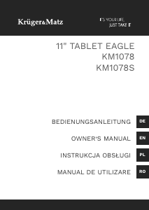 Instrukcja Krüger and Matz KM1078 Tablet