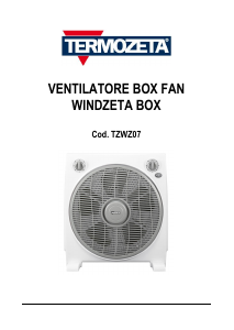 Manuale Termozeta TZWZ07 WindZeta Box Ventilatore