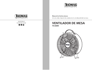 Manual de uso Thomas TH-08DM Ventilador