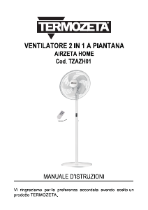 Manuale Termozeta TZAZH01 AirZeta Home Ventilatore