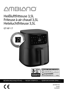 Bedienungsanleitung Ambiano GT-AF-17 Fritteuse