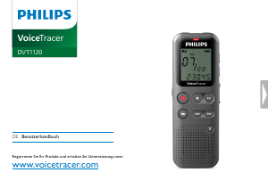 Bedienungsanleitung Philips DVT1120 VoiceTracer Diktiergerät