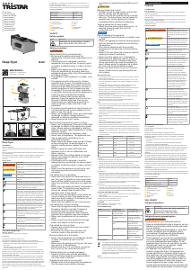 Instrukcja Tristar FR-9327 Frytkownica
