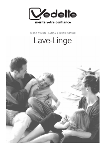 Mode d’emploi Vedette VLT6221W Lave-linge