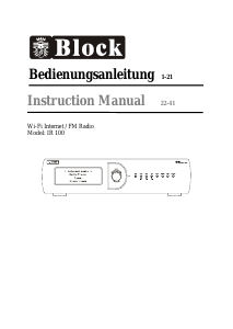 Manual Block IR 100 Radio