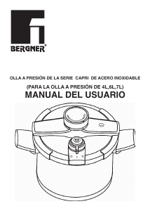 Manual de uso Bergner 4L Olla a presión