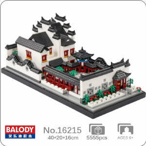 Manual Balody set 16215 Architecture Courtyard lake garden house