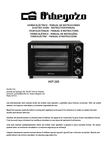 Mode d’emploi Orbegozo HOT 220 Four