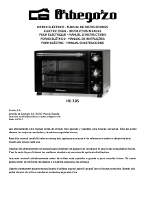 Manual Orbegozo HO 393 Oven