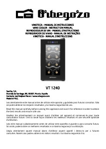 Manual Orbegozo VT 1240 Cave de vinho