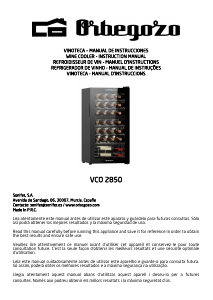 Mode d’emploi Orbegozo VCO 2850 Cave à vin