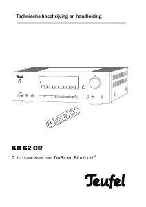 Handleiding Teufel KB 62 CR CD speler
