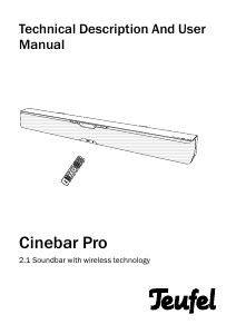 Bruksanvisning Teufel Cinebar Pro Hembiopaket