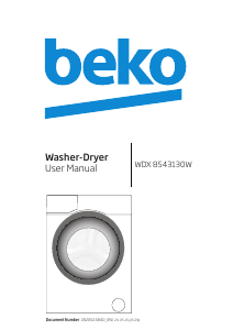 Handleiding BEKO WDX 8543130 