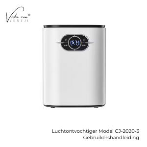 Handleiding Vida con Ventji CJ-2020-3 Model S Luchtontvochtiger
