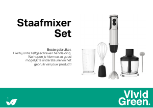 Handleiding Vivid Green HB-2028 Staafmixer